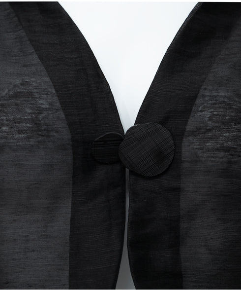 Sheer Volume Sleeve Cardigan